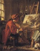 Francois Boucher Young Artist in his Studion France oil painting artist